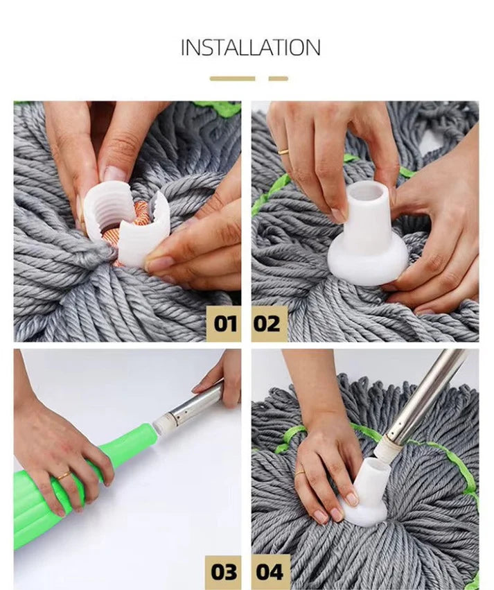 Self-twisting Water Rotating Mop